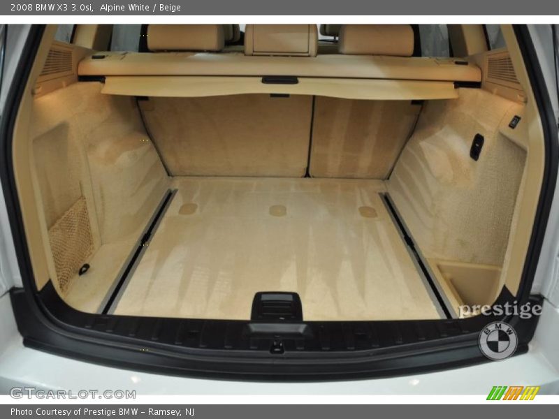 Alpine White / Beige 2008 BMW X3 3.0si