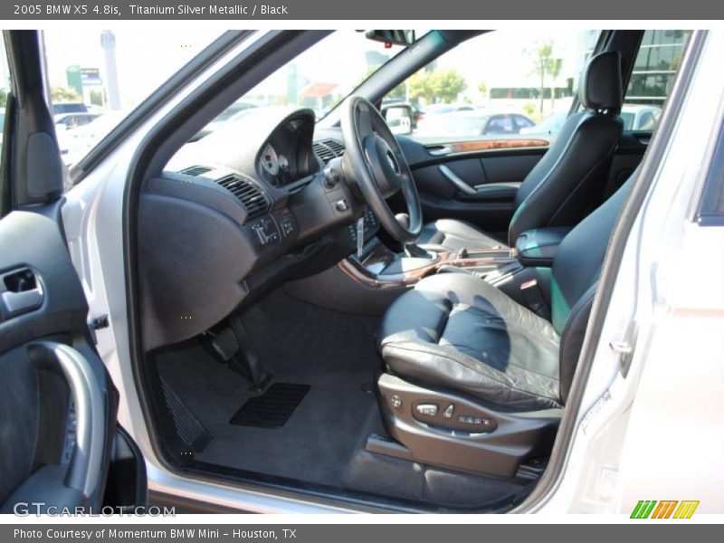 Titanium Silver Metallic / Black 2005 BMW X5 4.8is