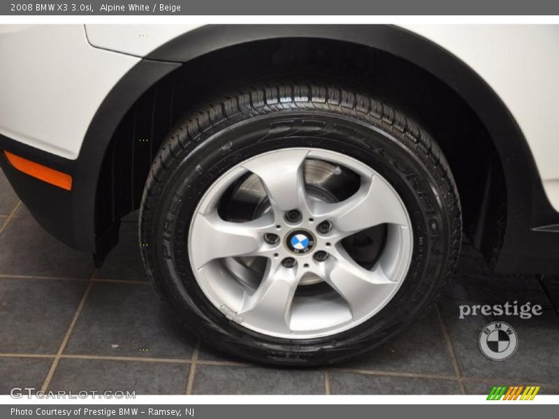 Alpine White / Beige 2008 BMW X3 3.0si