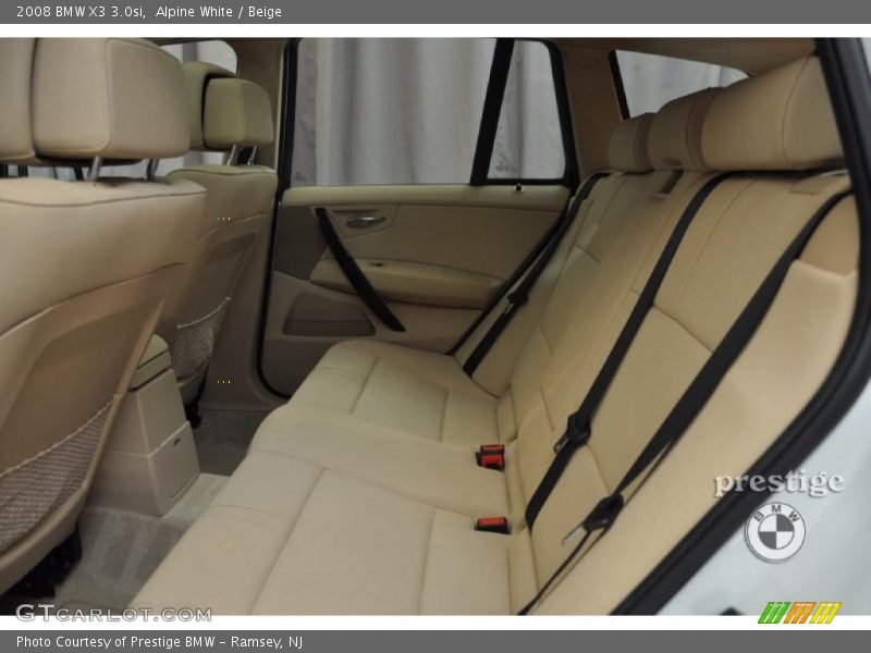 Alpine White / Beige 2008 BMW X3 3.0si