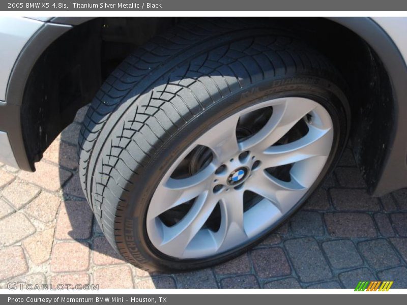 Titanium Silver Metallic / Black 2005 BMW X5 4.8is