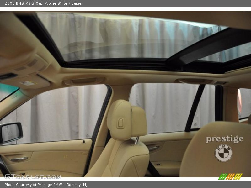 Alpine White / Beige 2008 BMW X3 3.0si
