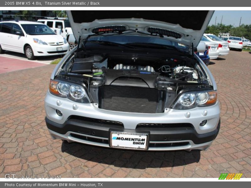 Titanium Silver Metallic / Black 2005 BMW X5 4.8is