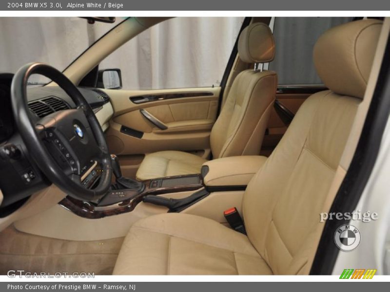 Alpine White / Beige 2004 BMW X5 3.0i