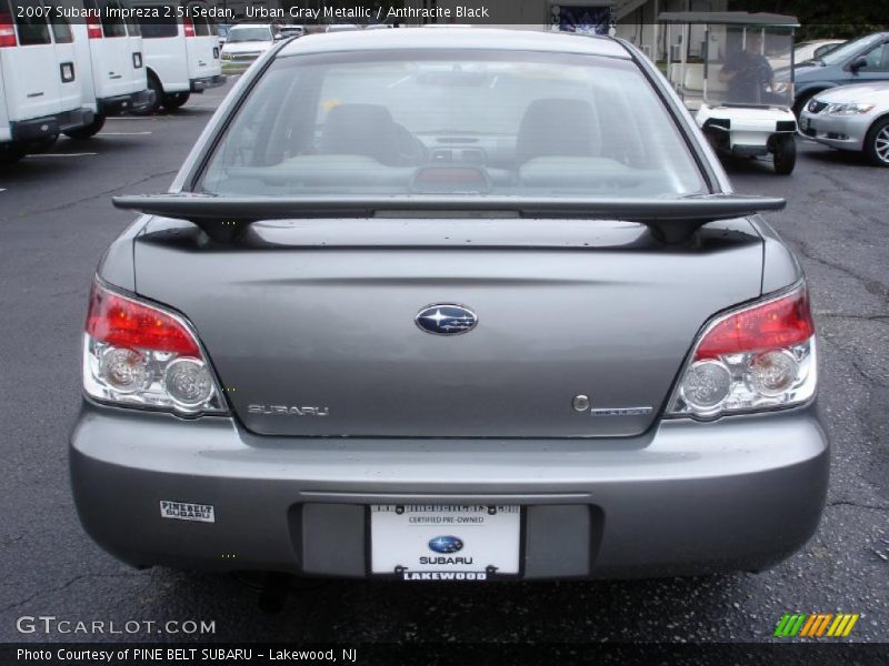 Urban Gray Metallic / Anthracite Black 2007 Subaru Impreza 2.5i Sedan
