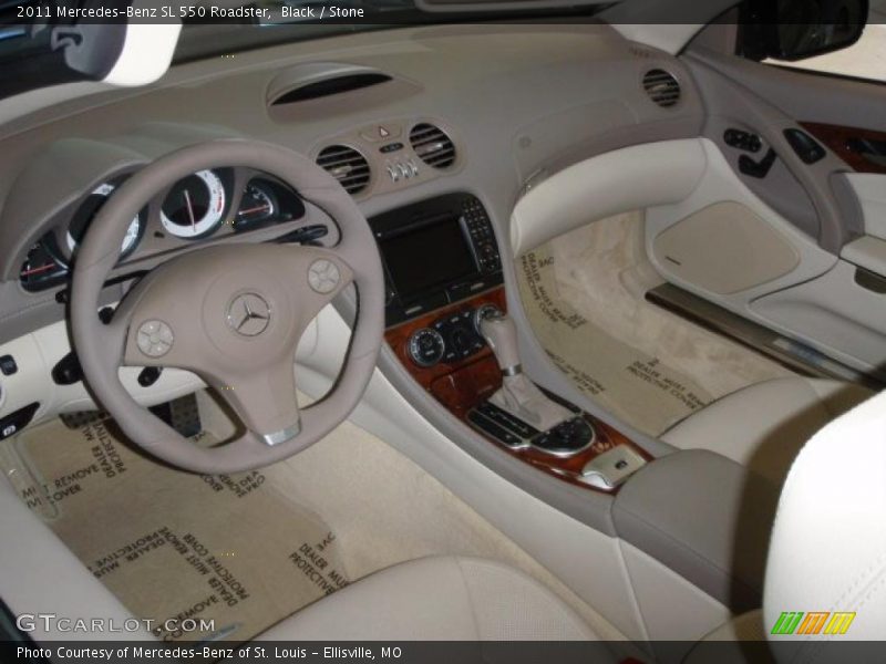 Black / Stone 2011 Mercedes-Benz SL 550 Roadster
