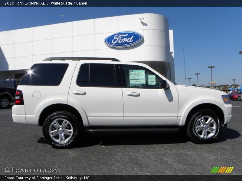 White Suede / Camel 2010 Ford Explorer XLT