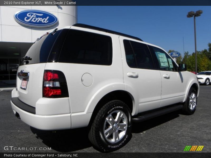 White Suede / Camel 2010 Ford Explorer XLT
