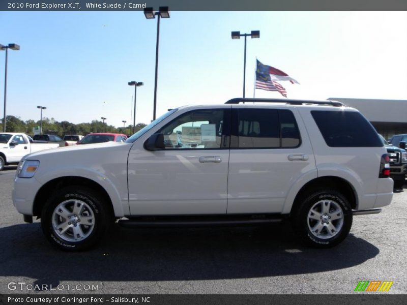 White Suede / Camel 2010 Ford Explorer XLT
