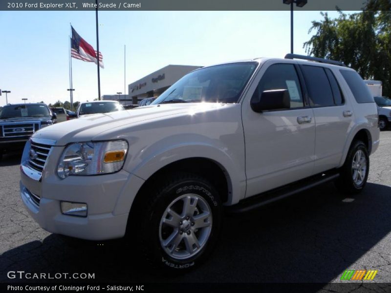 White Suede / Camel 2010 Ford Explorer XLT