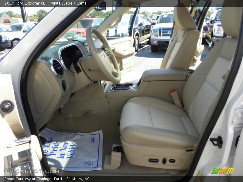 White Suede / Camel 2010 Ford Explorer XLT