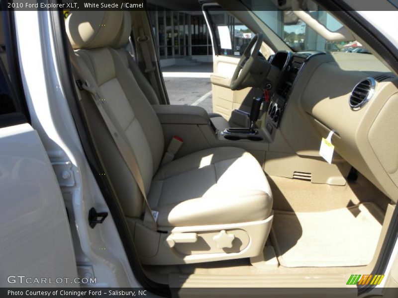 White Suede / Camel 2010 Ford Explorer XLT
