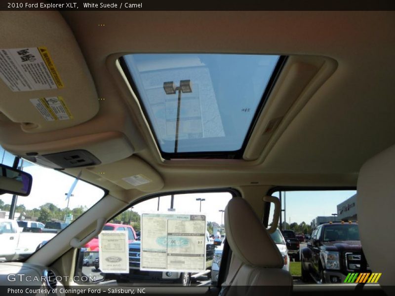 White Suede / Camel 2010 Ford Explorer XLT
