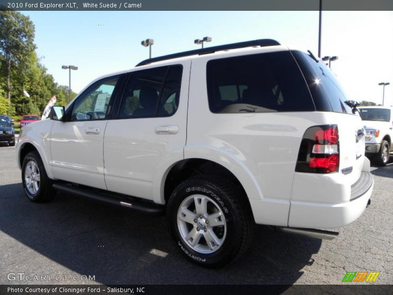 White Suede / Camel 2010 Ford Explorer XLT