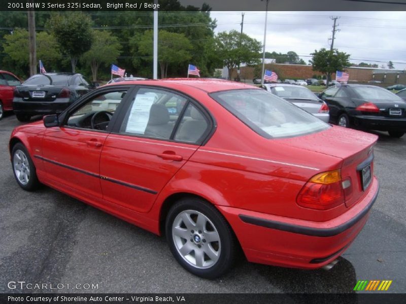 Bright Red / Beige 2001 BMW 3 Series 325i Sedan