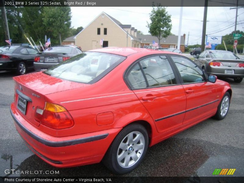 Bright Red / Beige 2001 BMW 3 Series 325i Sedan