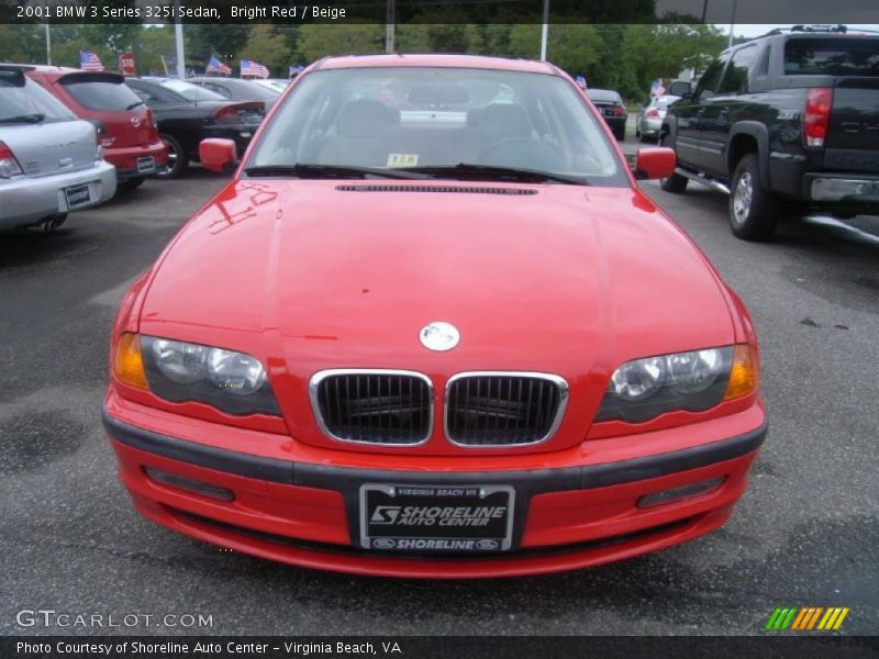 Bright Red / Beige 2001 BMW 3 Series 325i Sedan