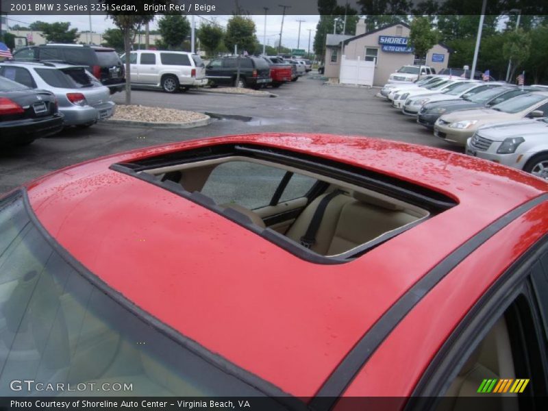 Bright Red / Beige 2001 BMW 3 Series 325i Sedan