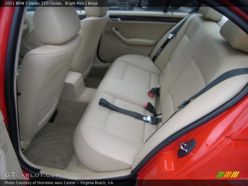 Bright Red / Beige 2001 BMW 3 Series 325i Sedan