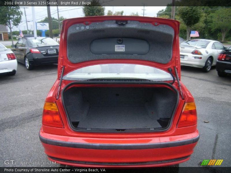 Bright Red / Beige 2001 BMW 3 Series 325i Sedan