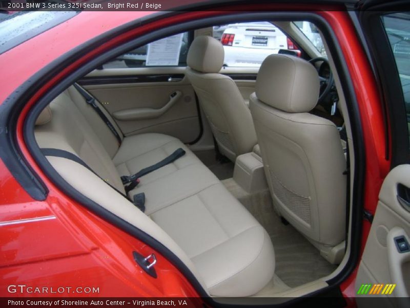 Bright Red / Beige 2001 BMW 3 Series 325i Sedan