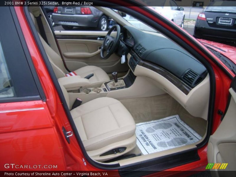 Bright Red / Beige 2001 BMW 3 Series 325i Sedan