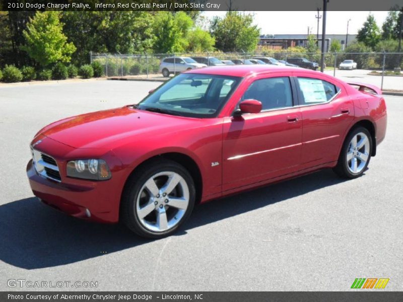 Inferno Red Crystal Pearl / Dark Slate Gray 2010 Dodge Charger Rallye