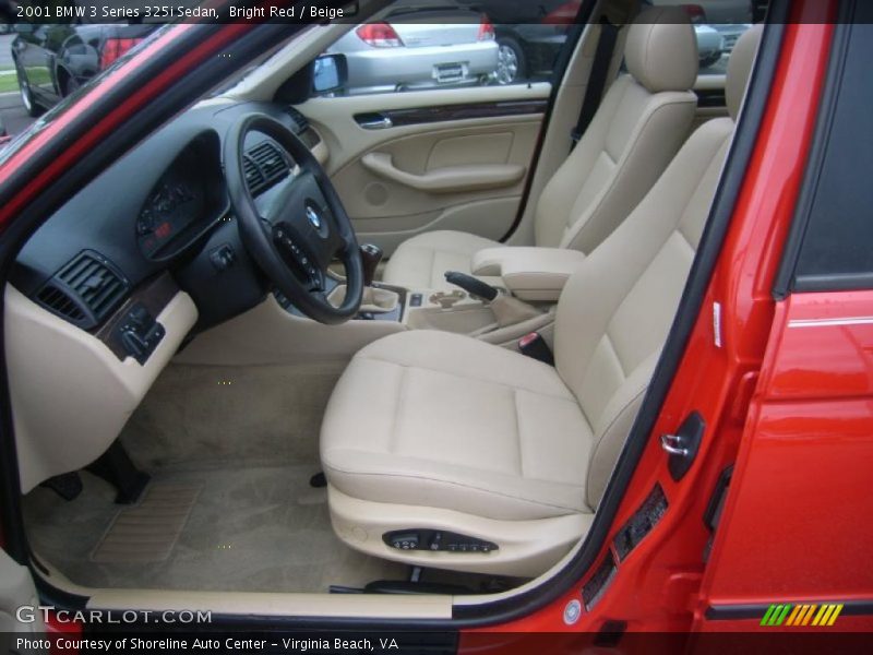 Bright Red / Beige 2001 BMW 3 Series 325i Sedan