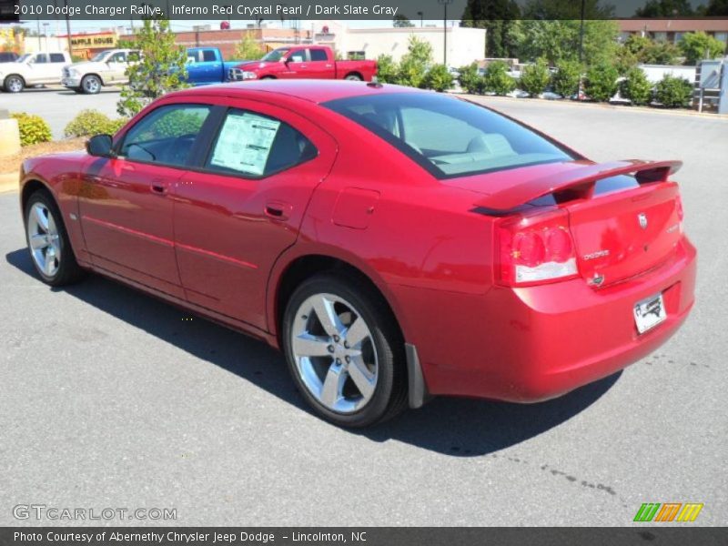 Inferno Red Crystal Pearl / Dark Slate Gray 2010 Dodge Charger Rallye