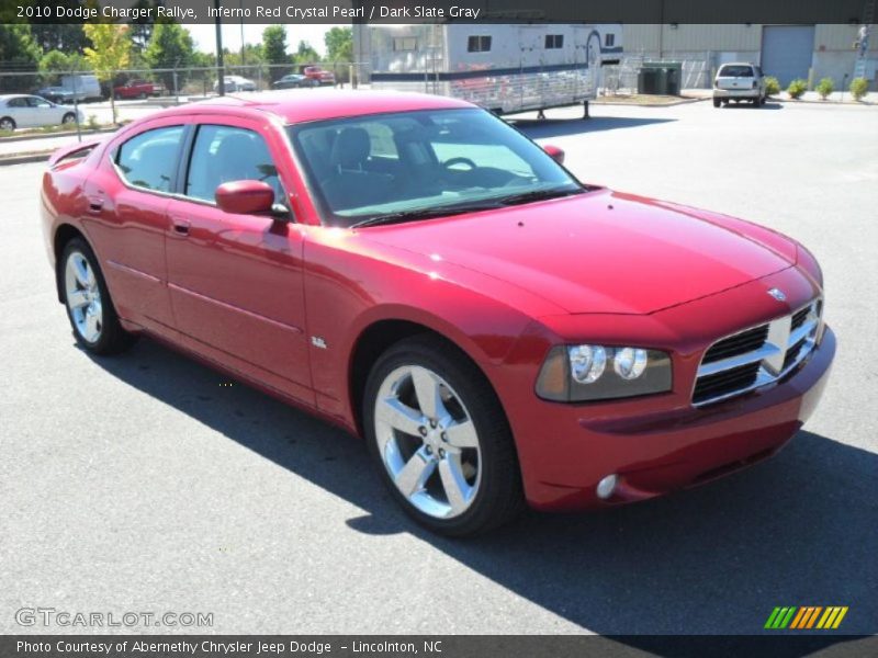 Inferno Red Crystal Pearl / Dark Slate Gray 2010 Dodge Charger Rallye