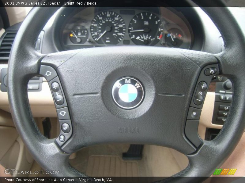 Bright Red / Beige 2001 BMW 3 Series 325i Sedan