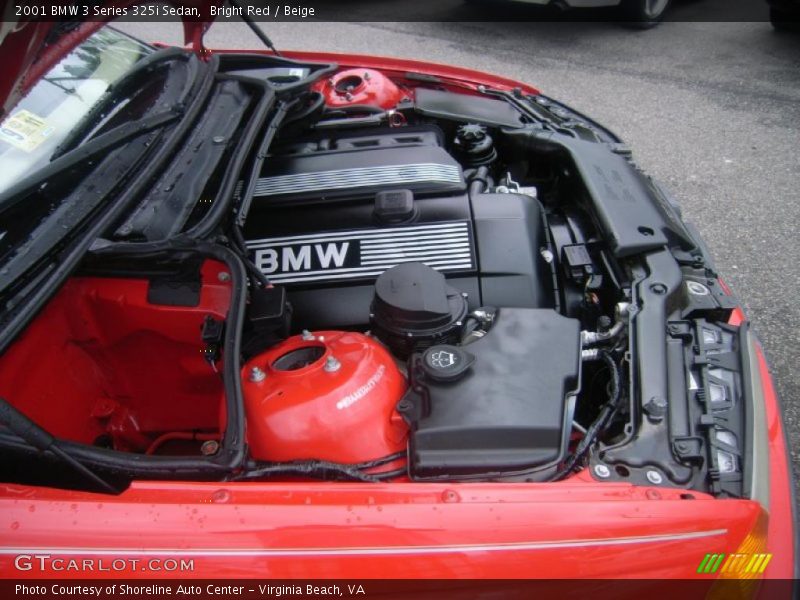 Bright Red / Beige 2001 BMW 3 Series 325i Sedan