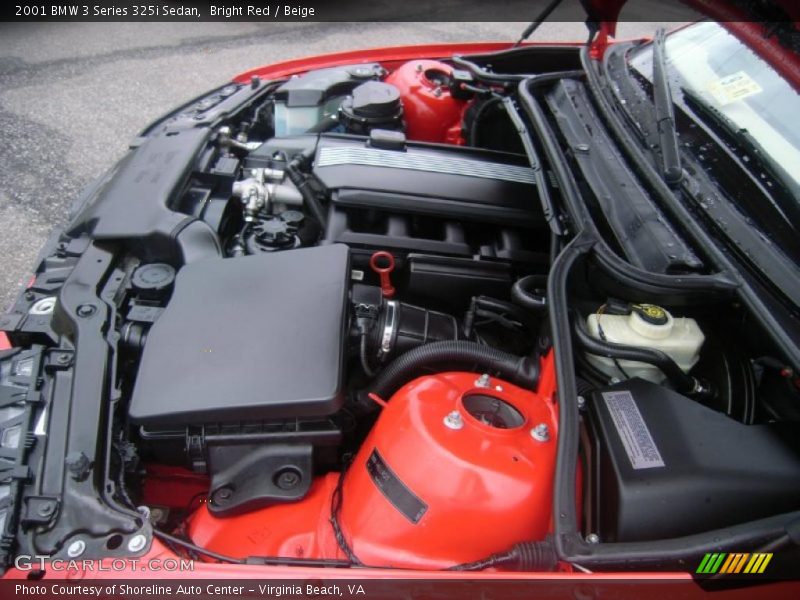 Bright Red / Beige 2001 BMW 3 Series 325i Sedan