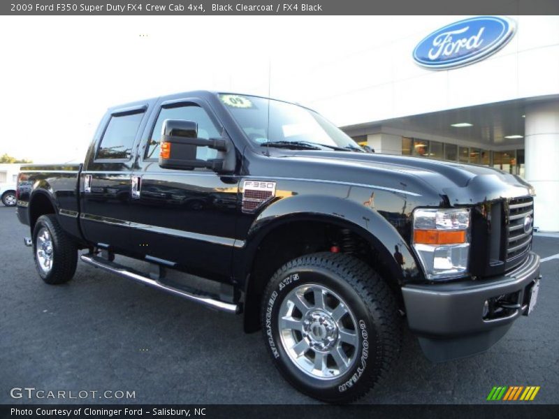  2009 F350 Super Duty FX4 Crew Cab 4x4 Black Clearcoat