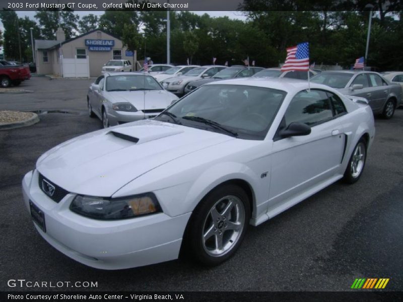 Oxford White / Dark Charcoal 2003 Ford Mustang GT Coupe
