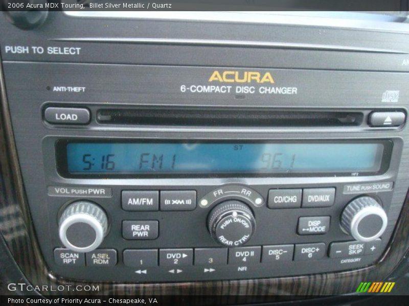 Billet Silver Metallic / Quartz 2006 Acura MDX Touring