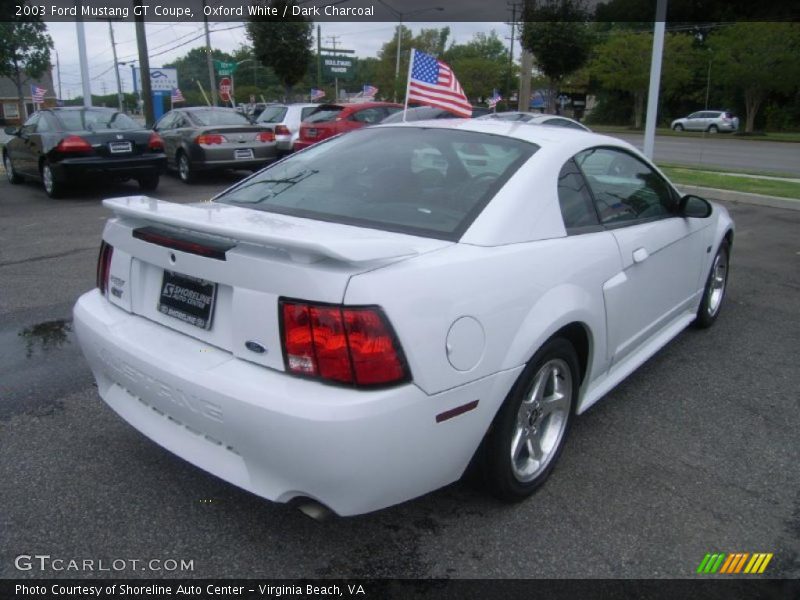 Oxford White / Dark Charcoal 2003 Ford Mustang GT Coupe