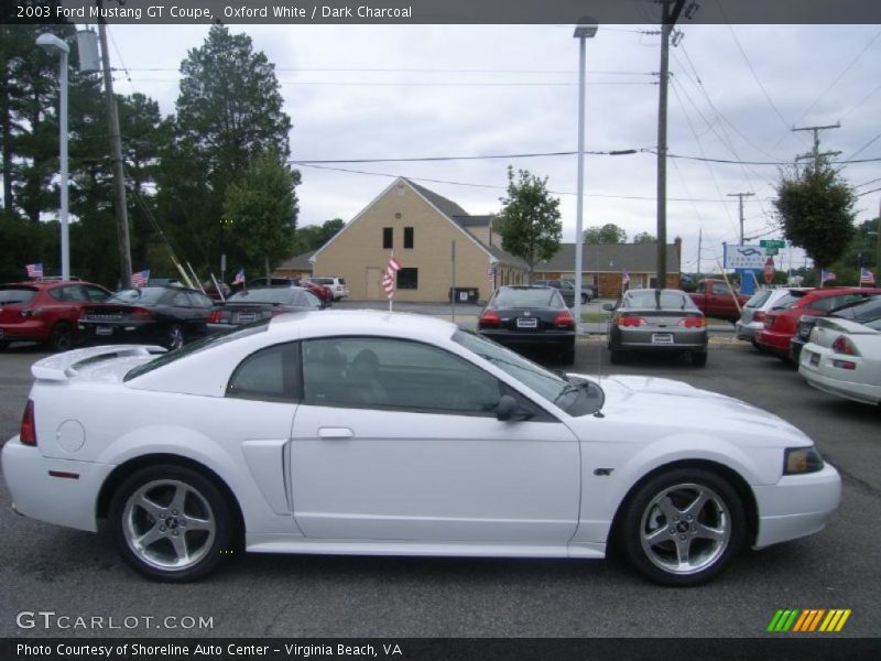 Oxford White / Dark Charcoal 2003 Ford Mustang GT Coupe