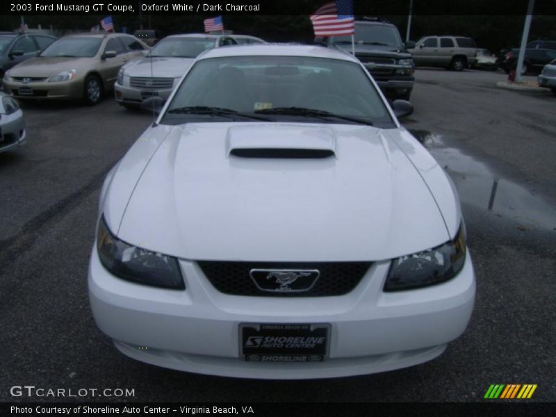 Oxford White / Dark Charcoal 2003 Ford Mustang GT Coupe