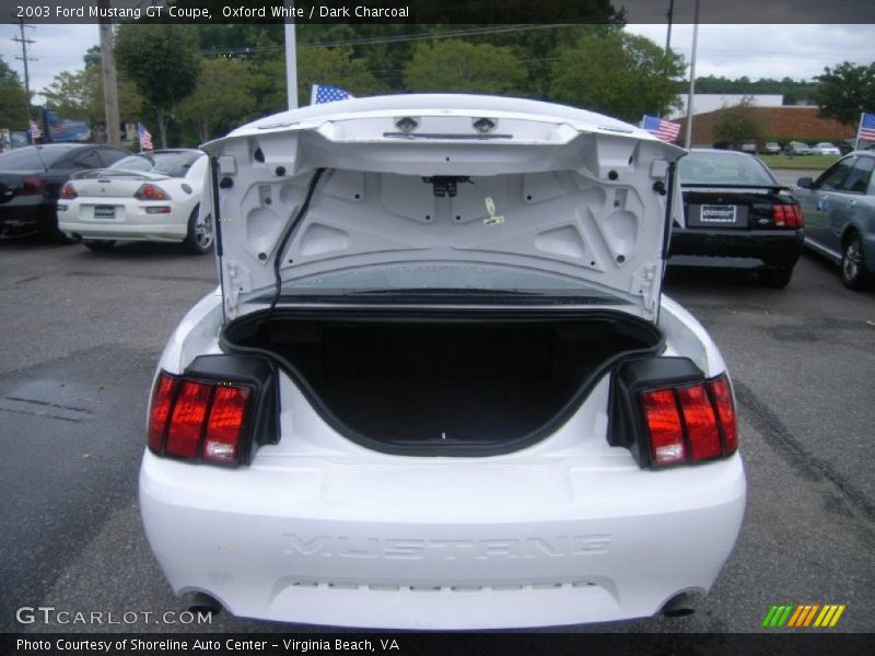 Oxford White / Dark Charcoal 2003 Ford Mustang GT Coupe