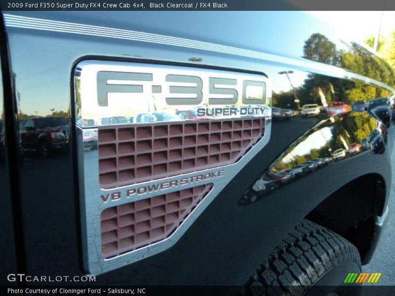 Black Clearcoat / FX4 Black 2009 Ford F350 Super Duty FX4 Crew Cab 4x4