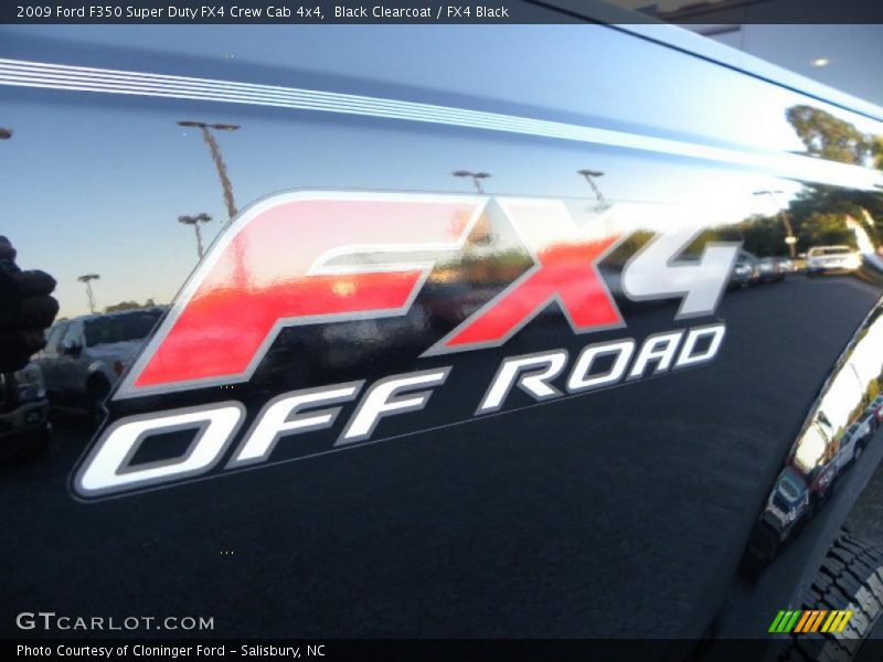 Black Clearcoat / FX4 Black 2009 Ford F350 Super Duty FX4 Crew Cab 4x4
