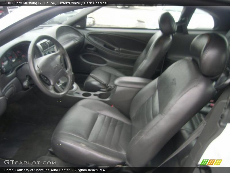 Oxford White / Dark Charcoal 2003 Ford Mustang GT Coupe