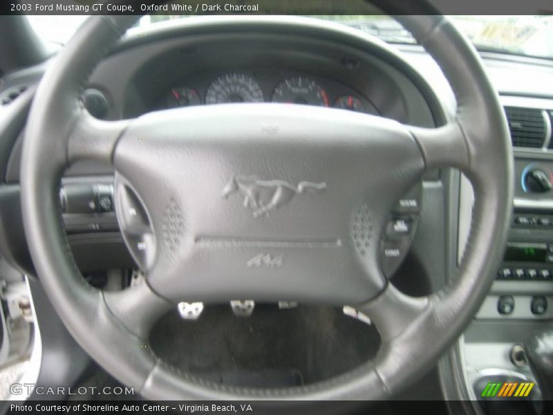 Oxford White / Dark Charcoal 2003 Ford Mustang GT Coupe