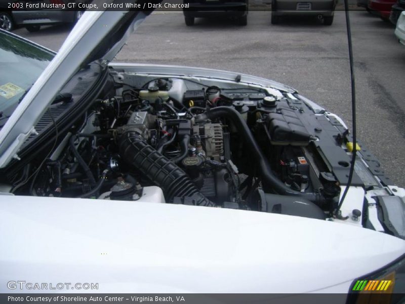 Oxford White / Dark Charcoal 2003 Ford Mustang GT Coupe