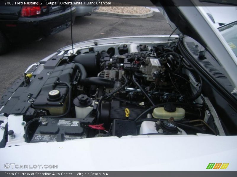 Oxford White / Dark Charcoal 2003 Ford Mustang GT Coupe