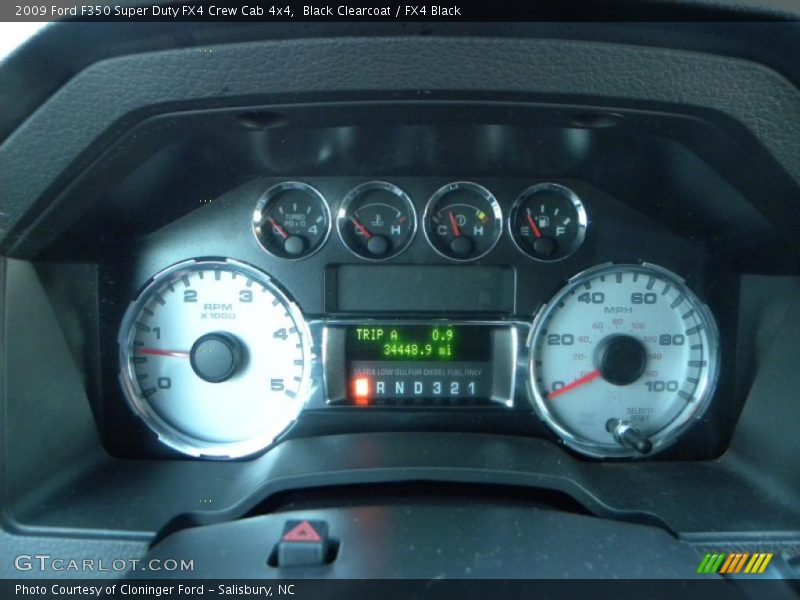 Black Clearcoat / FX4 Black 2009 Ford F350 Super Duty FX4 Crew Cab 4x4