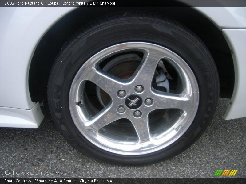 Oxford White / Dark Charcoal 2003 Ford Mustang GT Coupe