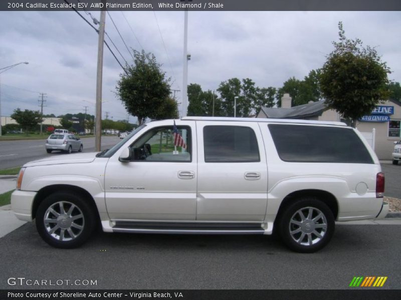 White Diamond / Shale 2004 Cadillac Escalade ESV AWD Platinum Edition