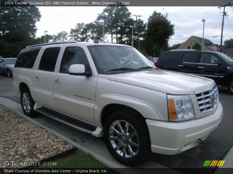 White Diamond / Shale 2004 Cadillac Escalade ESV AWD Platinum Edition